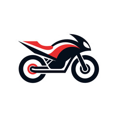 Modern Motorcycle Logo Design For Biker, Racing & Automotive Brand Identity Vector