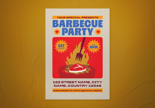 Barbecue Party Event Flyer
