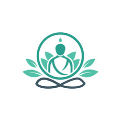 Modern Yoga Logo Design  Wellness, Meditation & Spiritual Brand Identity Vector