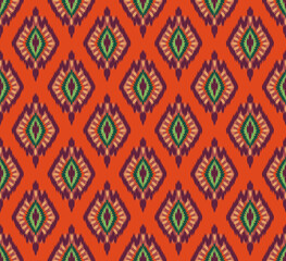 Ethnic Diamond Weave Seamless Repeat