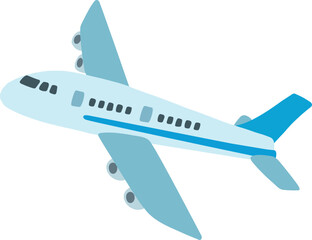 飛行機の手描きベクターイラスト