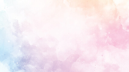 A colorful abstract design featuring a dynamic flow of rainbow liquid on a pale white marble backdrop.