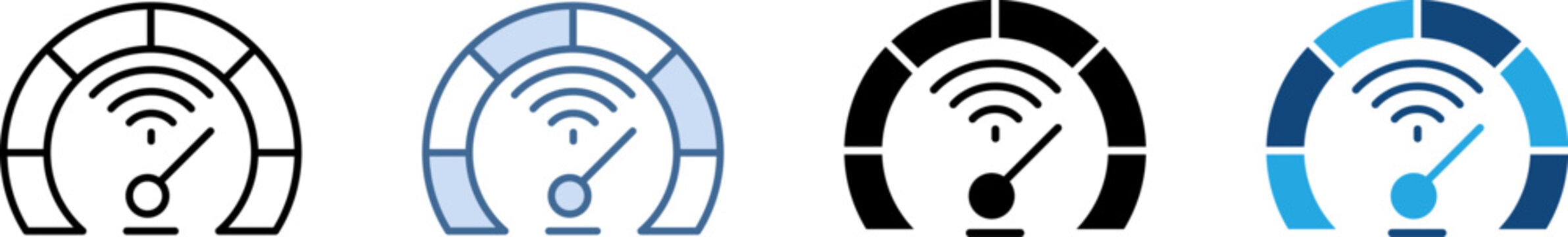 Multi Style Icon Set Bandwidth Collection
