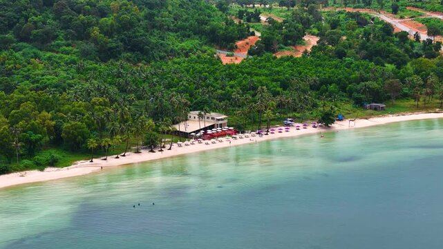 Aerial View of Bai Sao Beach, Phu Quoc Island, Vietnam