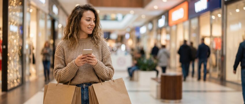 Shopping excursion shopping mall photograph indoor environment eye-level view consumerism and lifestyle trends