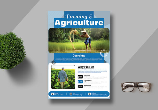 Agriculture Flyer Template Layout