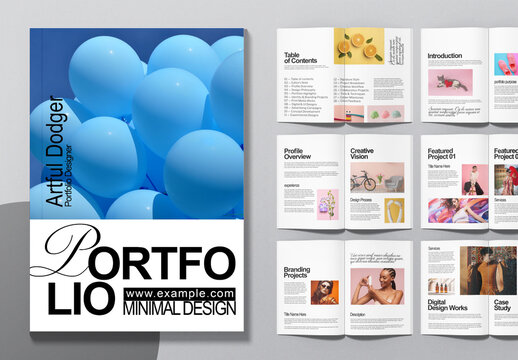 Artful Minimal Portfolio Magazine Template