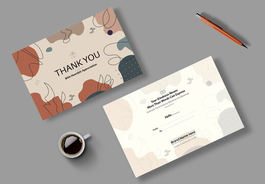 Thank You Card Layout