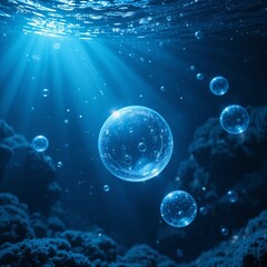 abstract background with bubbles