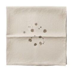 Coffee stain cleanup tips kitchen blog post home close-up hygiene isolated on transparent background