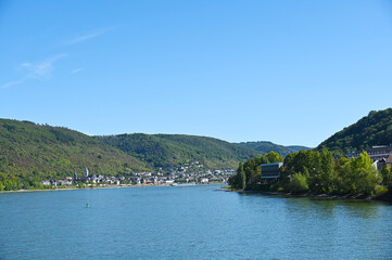 Fototapeta premium Mittelrhein, Rhein, Kamp-Bornhofen