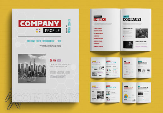 Company Profile Brochure Template Design