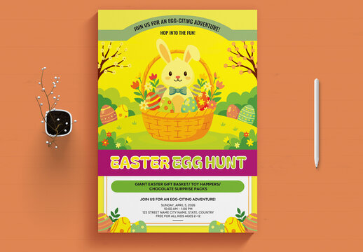 Easter Egg Hunt Flyer Template