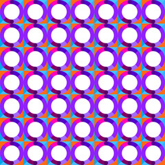 Seamless Geometric Pattern with Repeating Abstract Square Circle Shapes Colorful Tones Design Vector. Modern Background. Suitable for Wallpapers, Textiles, Packaging, Branding, Web Design