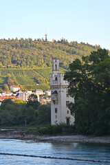 Fototapeta premium Mittelrhein, Rhein, Bingen, Mäuseturm