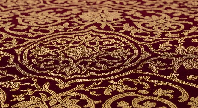 Kuwait Pattern Maroon