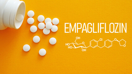 Empagliflozin Medication for Type 2 Diabetes Treatment, SGLT2 Inhibitor Therapy, Blood Glucose Control, Cardiovascular Risk Reduction, Modern Antidiabetic Drug Concept in Healthcare and Pharmacology