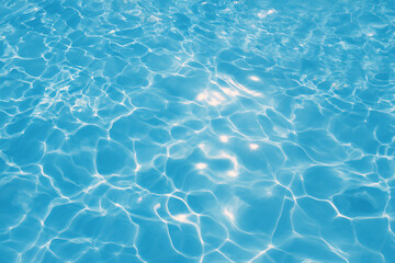 Blue Swimming Pool Water Texture｜青いプール水面テクスチャ