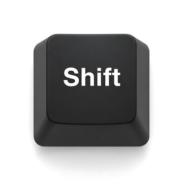 Black shift key on keyboard, shift key icon, keyboard key shift, shift key