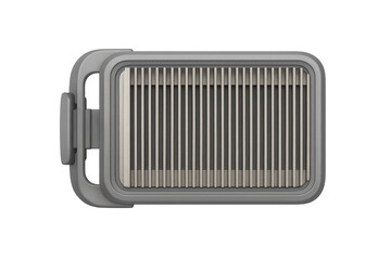 Fototapeta premium Portable electric indoor grill cooking appliance overhead