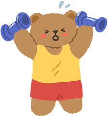 Fitness Kawaii Bear
