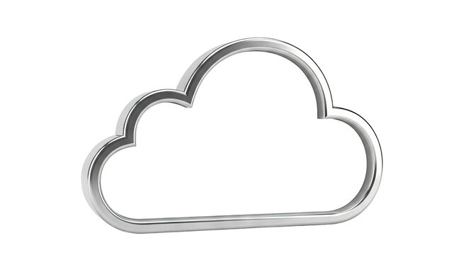 Silver cloud outline