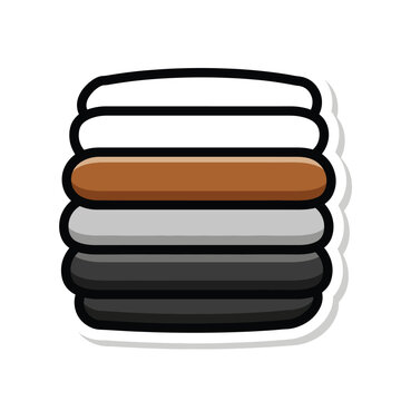 Stack of Blanket or Blankets Pile.