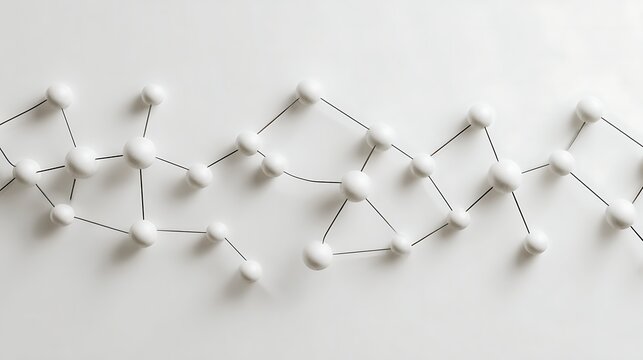connected nodes forming touchpoint map, customer touchpoint concept
