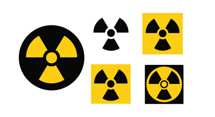 Fototapeta premium Radiation Hazard modern abstract color illustration