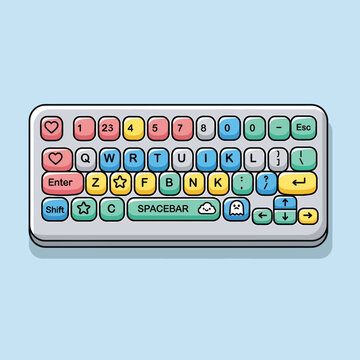 Colorful Keyboard Icon