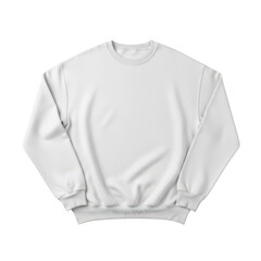 Fototapeta premium A cozy white oversized sweatshirt perfect for casual wear. isolated on transparent background