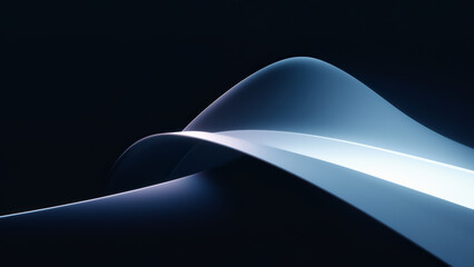 Modern Abstract Background With Flowing Shapes and Curves