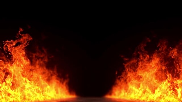 炎のフレームエフェクト