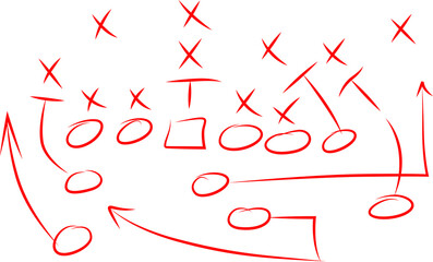 Hand drawn red angry face doodle with crossed eyes and frown isolated on transparent background