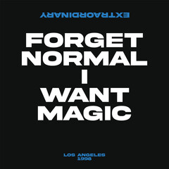 Obraz premium Cool modern typographic slogan design