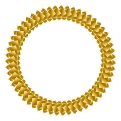 gold circular border fr...