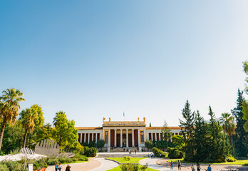 Fototapeta premium Athens' National Archaeological Museum & Palm Garden, Greece