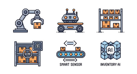 Automated warehouse operations and inventory management using robotics and AI technology