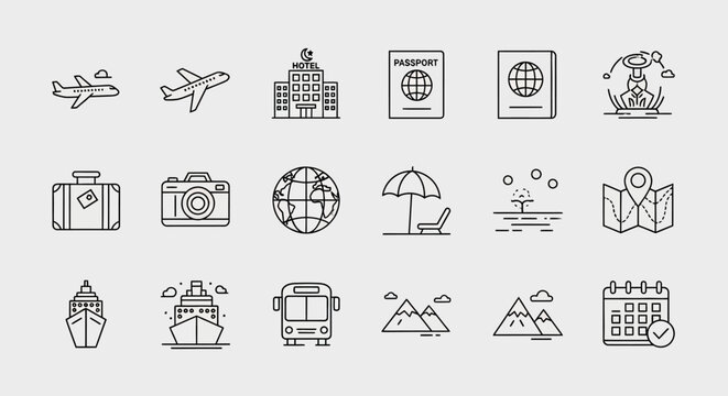 Healthcare and medical line icon collection designed for hospitals, medical centers, health applications, and wellness platforms. This icon set includes medical symbols such as heartbeat monitor, ambu