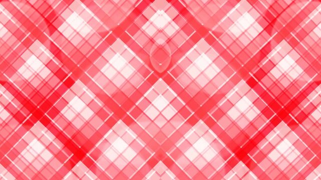 Red and White Diagonal Plaid Pattern Background for Textile Design