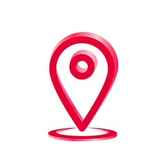 map pointer with red pin