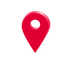 map pointer with red pin