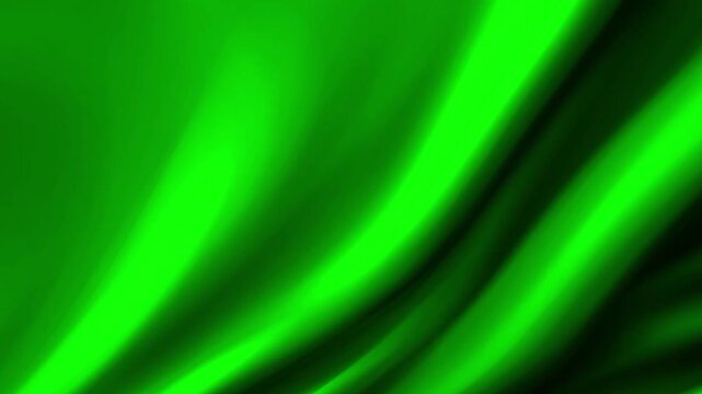 Surface liquid pattern wave silk satin fabric cloth fluttering material animation motion design business ads wallpaper. Abstract waving green textile portrait background milk creamy oil wavy texture