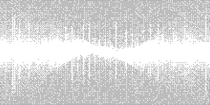 Abstract White Digital Wave Glitch Pattern Isolated background