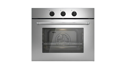 Obraz premium Modern Stainless Steel Built-In Electric Oven with Digital Controls