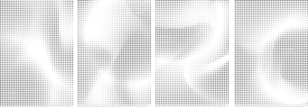 Abstract halftone blur panels background soft dot texture minimal layout vector illustration