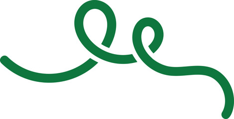 Plakat Abstract line shape. Doodle wavy graphic element. Fluid curved pink spiral and ribbon. Modern squiggle for groovy poster and banner design.