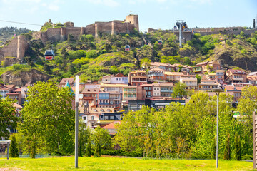 Obraz premium Houses and citadel of Old Town of Tbilisi, Republic of Georgia