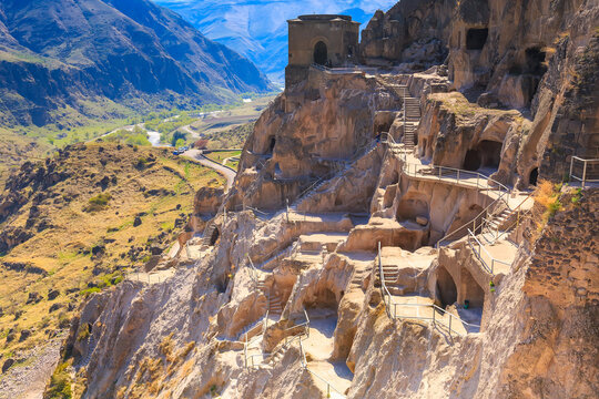 Vardzia cave monastery and city in rock, Georgia