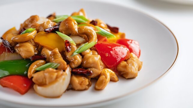 cashew chicken with vegetables